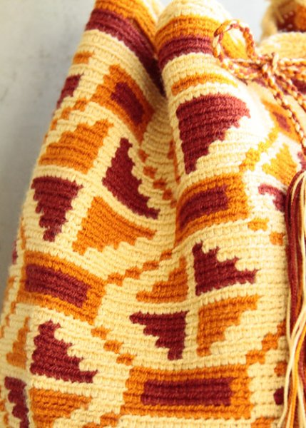 画像3: コロンビアの先住民WAYUU族の手編みバッグ (3)