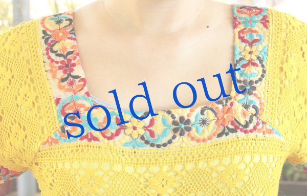 画像5: レイヤードレースのメキシカンドレス (5)