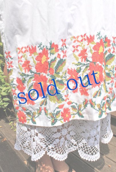 画像5: 「ユカタンのクロスステッチ」メキシコ刺繍ドレス (5)