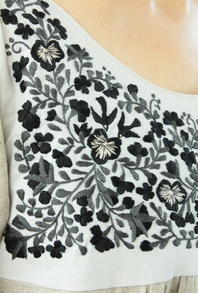 画像3: 洋服デザインの手刺繍オリジナルワンピース　