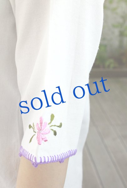 画像4: サンアントニーノ刺繍５分袖トップス (4)