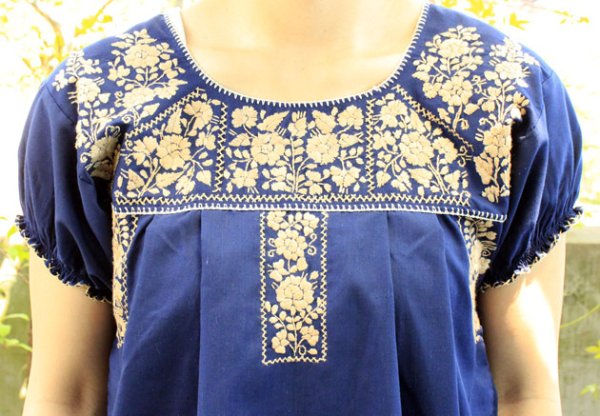 画像5: ゴージャス刺繍メキシコチュニック (5)