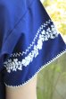 画像4: プエブラ刺繍細かいデザインの半袖トップス (4)