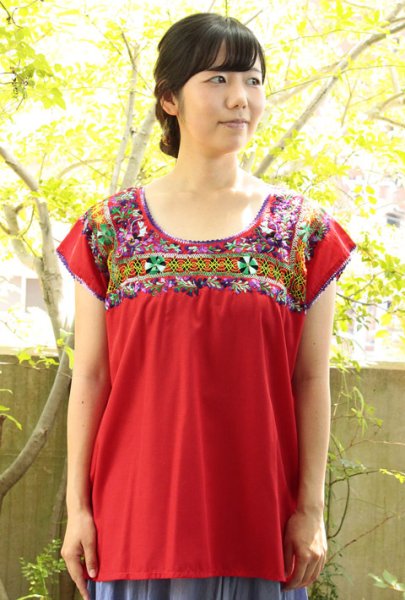 画像2: サンアントニーノ刺繍ブラウス　 (2)