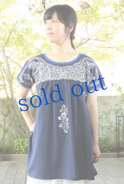 画像2: 「サンアントニーノ」 刺繍チュニックブラウス　 (2)