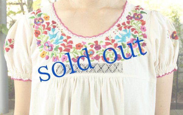 画像5: サンアントニーノ刺繍パフスリーブワンピース (5)