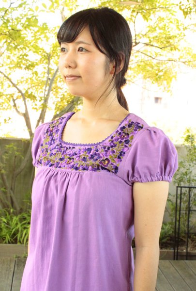 画像3: サンアントニーノ刺繍パフスリーブトップス　 (3)