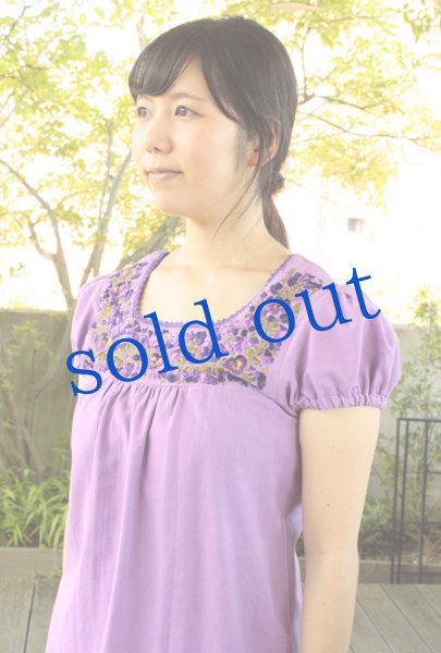 画像3: サンアントニーノ刺繍パフスリーブトップス　 (3)