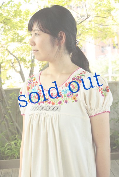 画像3: サンアントニーノ刺繍パフスリーブワンピース (3)