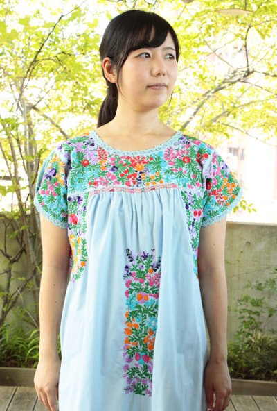 画像1: サンアントニーノ刺繍ワンピース