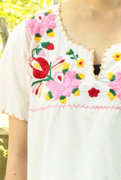 画像2: メキシコ刺繍ブラウス「チアパス」 　