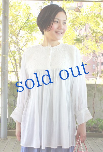 画像3: メキシコ刺繍長そでブラウス「チアパス」　 (3)