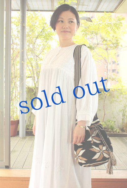 画像3: メキシコ刺繍長袖ロングワンピース「チアパス」　 (3)