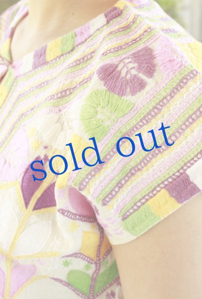 画像4: メキシコ刺繍ブラウス「チアパス」　 (4)