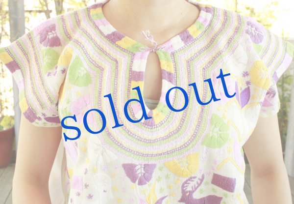 画像5: メキシコ刺繍ブラウス「チアパス」　 (5)