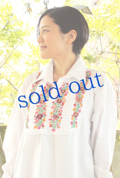 画像3: サンアントニーノ刺繍 シャツブラウス　 (3)