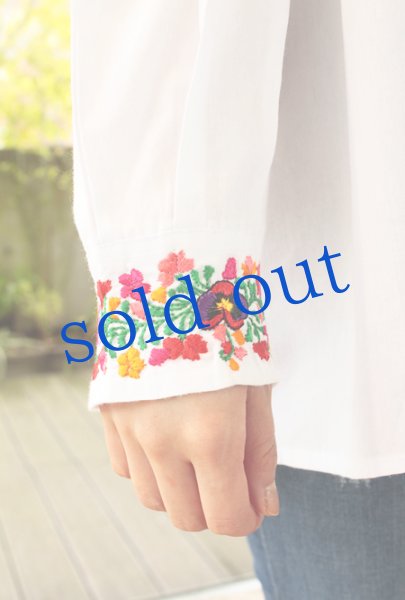 画像4: サンアントニーノ刺繍 シャツブラウス　 (4)