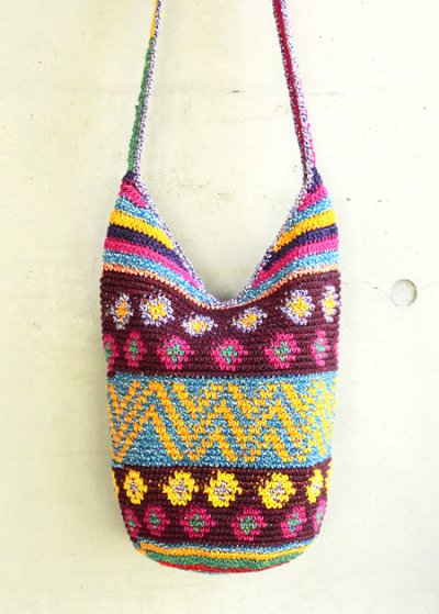 画像2: グアテマラ・トドスサントスの先住民手編みバッグ 