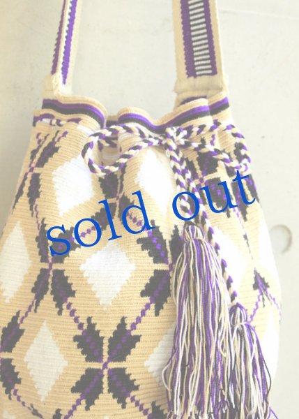 画像2: コロンビアの先住民WAYUU族の手編みバッグ (2)