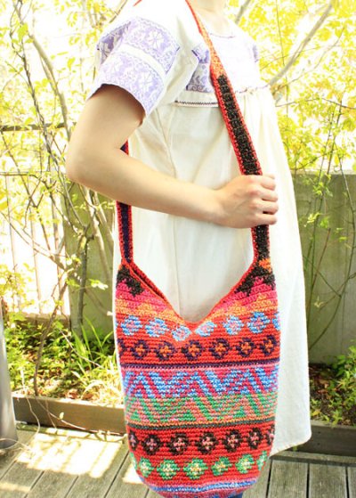 画像3: グアテマラ・トドスサントスの先住民手編みバッグ