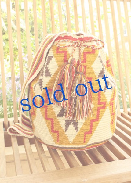 画像1: コロンビアの先住民WAYUU族の手編みバッグ　 (1)