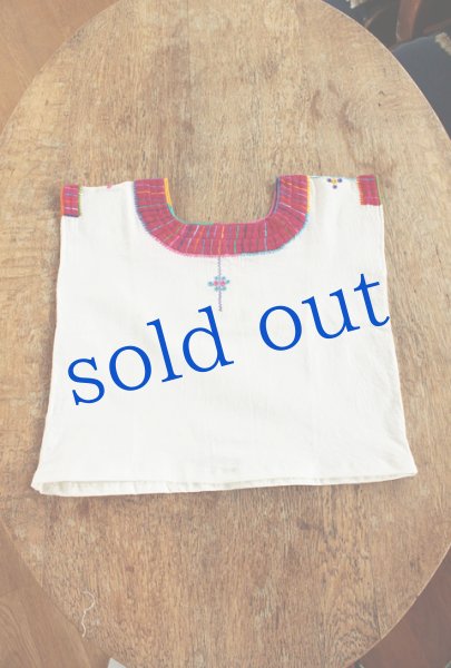 画像2: メキシコ刺繍の子供服ウィピル (2)