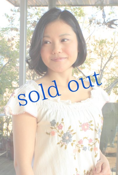 画像3: メキシコ刺繍長そでブラウス「チアパス」  (3)