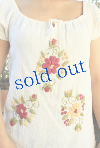 画像4: メキシコ刺繍ブラウス「チアパス」   (4)