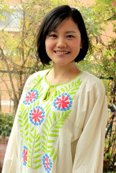 画像3: メキシコ刺繍長そでブラウス「チアパス」   (3)