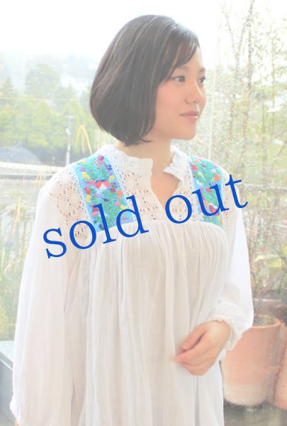 画像3: ガーゼ刺繍ブラウス (3)