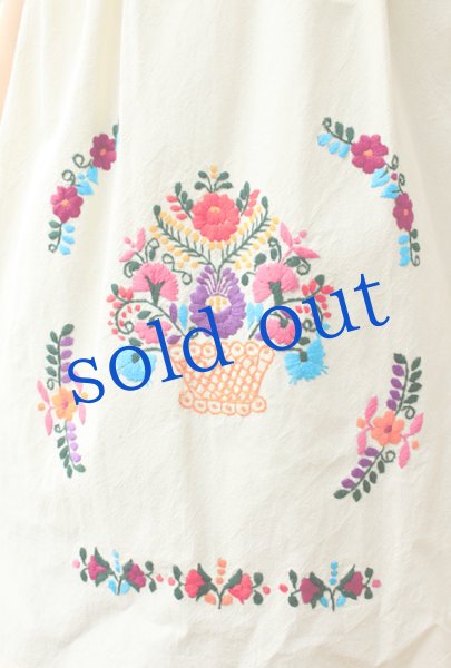 画像4: 定番メキシコ刺繍のチュニック (4)