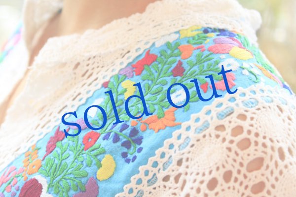 画像4: ガーゼ刺繍ブラウス (4)