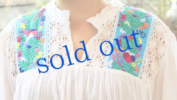 画像5: ガーゼ刺繍ブラウス (5)