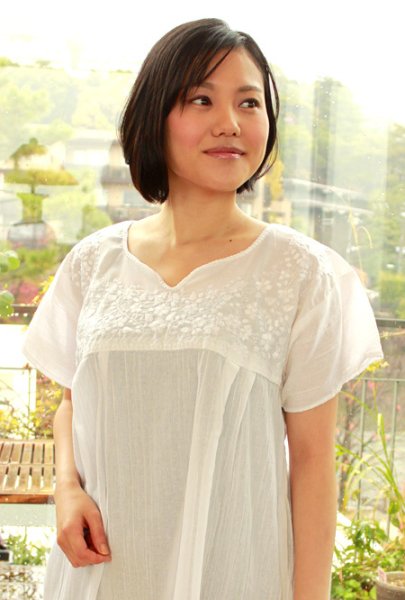 画像3: メキシコ刺繍のトップス　 (3)