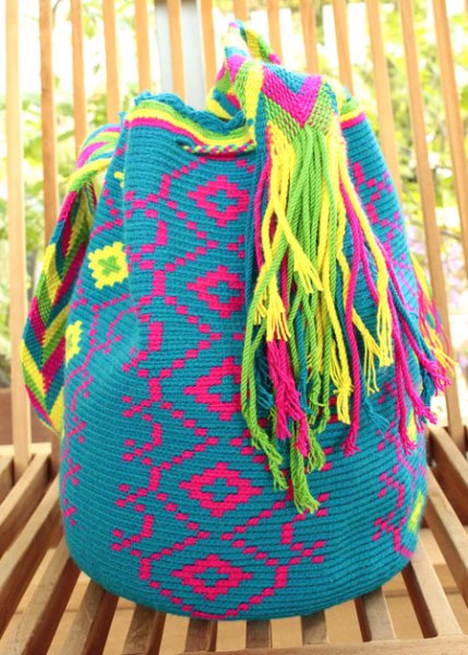 画像3: コロンビアの先住民WAYUU族の手編みバッグ　 (3)