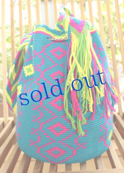 画像3: コロンビアの先住民WAYUU族の手編みバッグ　 (3)