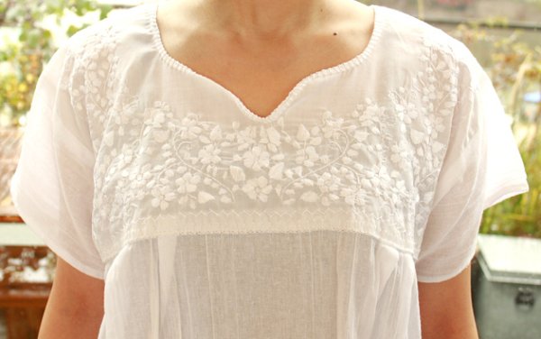 画像5: メキシコ刺繍のトップス　 (5)