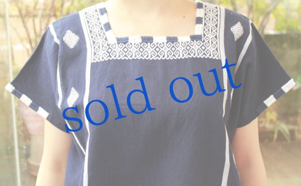 画像5: 手織り生地のウィピルトップス (5)