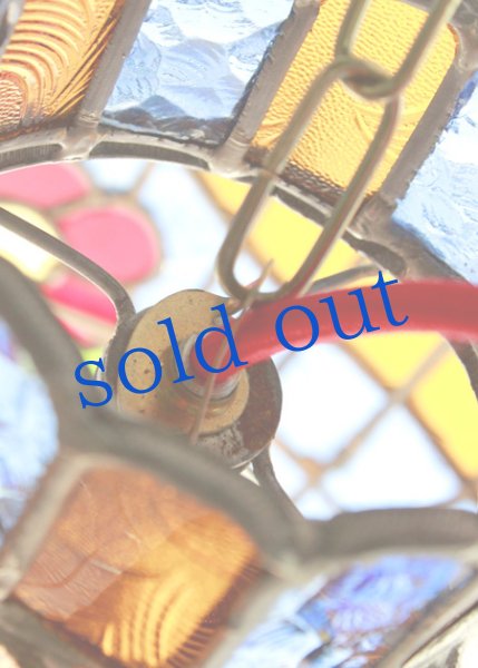 画像5: メキシカンステンドグラスのランプシェード (5)