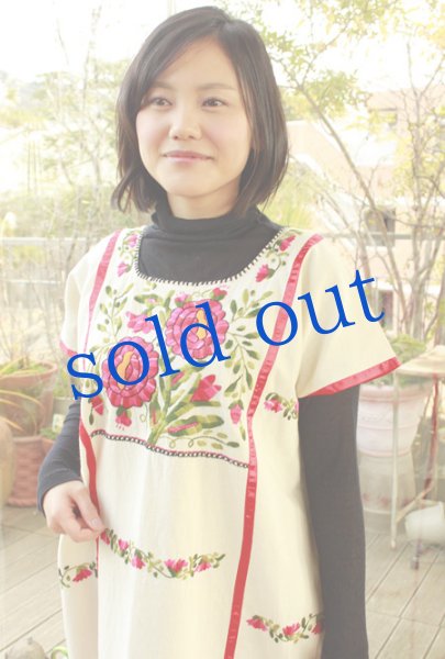 画像3: メキシコ刺繍ウィピルドレス (3)