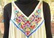 画像5: メキシカン刺繍ガーゼ生地ドレス (5)