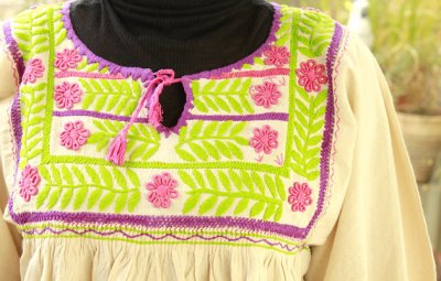 画像3: メキシコ刺繍長そでブラウス「チアパス」 