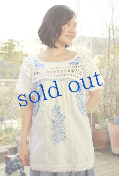 画像2: 「サンアントニーノ」 刺繍チュニックブラウス　 (2)