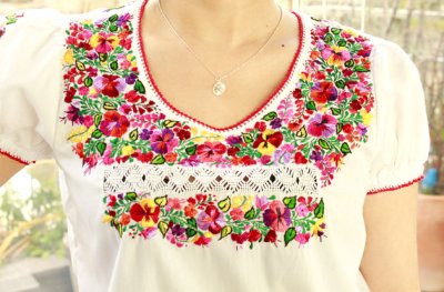 画像3: サンアントニーノ刺繍パフスリーブトップス