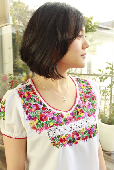 画像2: サンアントニーノ刺繍パフスリーブトップス