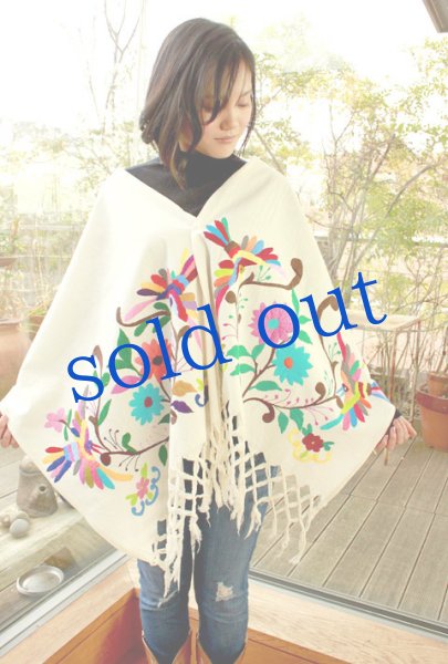 画像2: オトミ族手刺繍ショール (2)