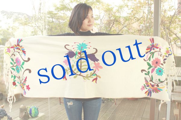 画像5: オトミ族手刺繍ショール (5)