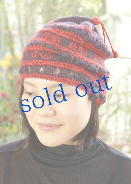 画像3: アルパカ毛糸のニット帽 (3)