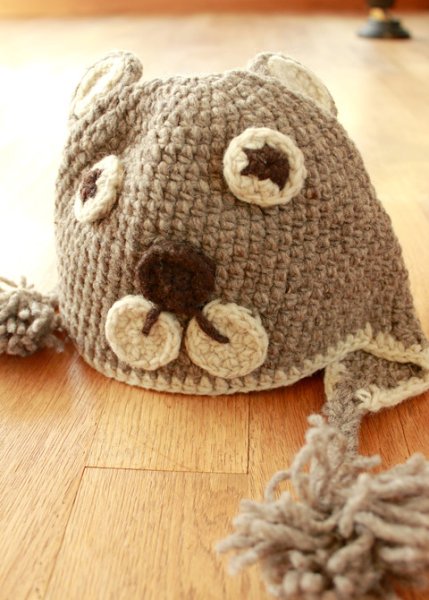 画像2: メキシコ手紬毛糸のニット帽 (2)