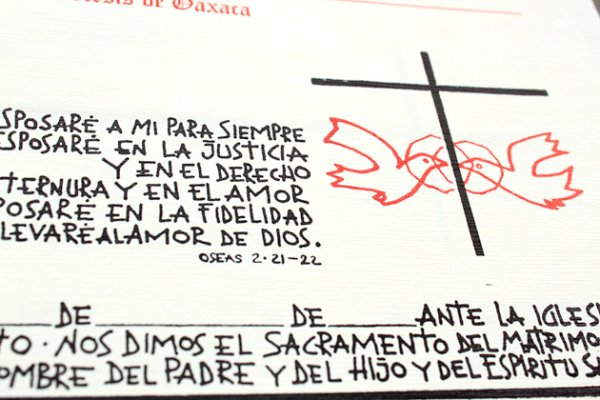 画像3: オアハカの結婚証明書 (3)